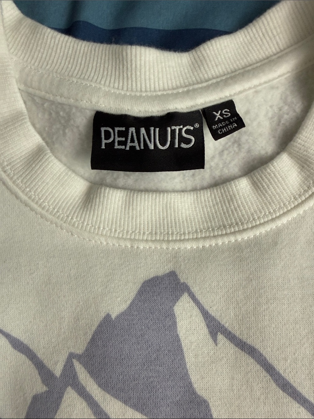 Peanuts x Aeropostale EUC crewneck soft microfleece sweater with raw hem - Picture 4 of 9